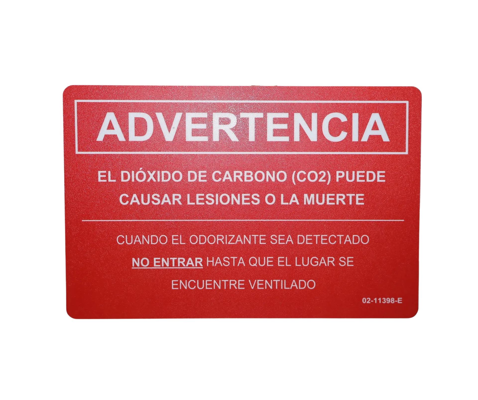 [02-11398N] Letrero Co2 S/L (02-11398-SP)