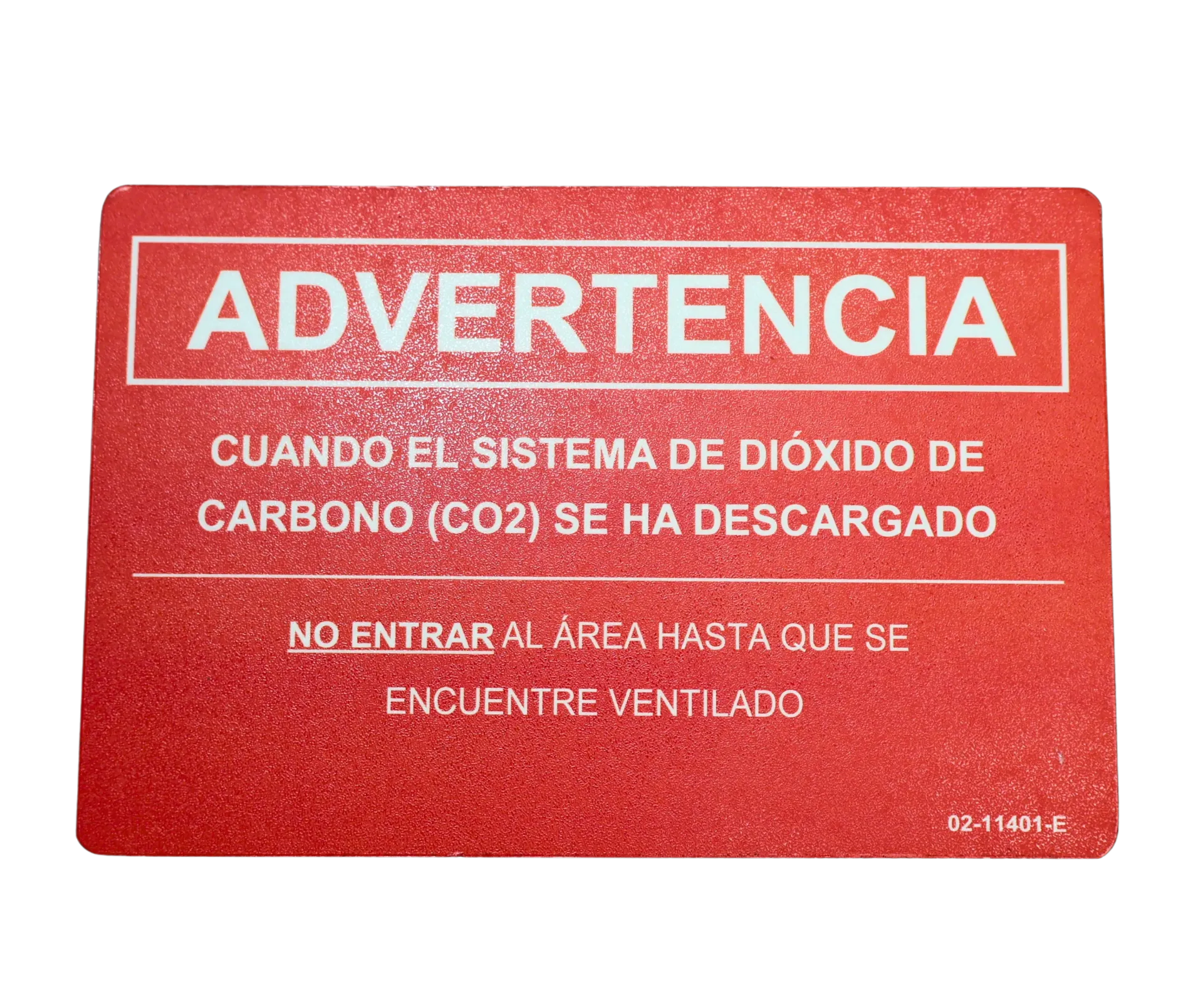 Co2 sign s/l (02-11401-sp)