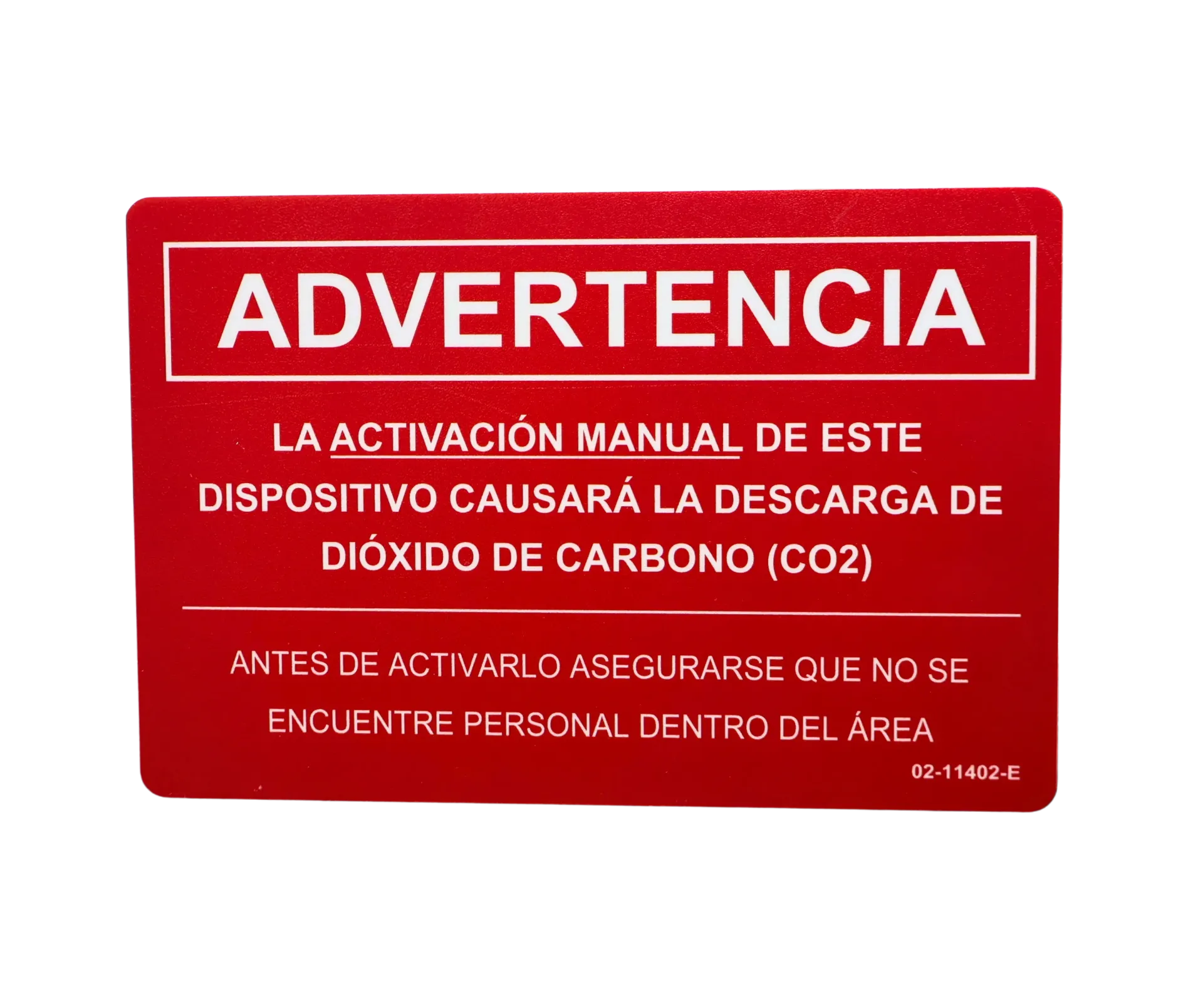 Letrero Co2 S/L (02-11402-SP)