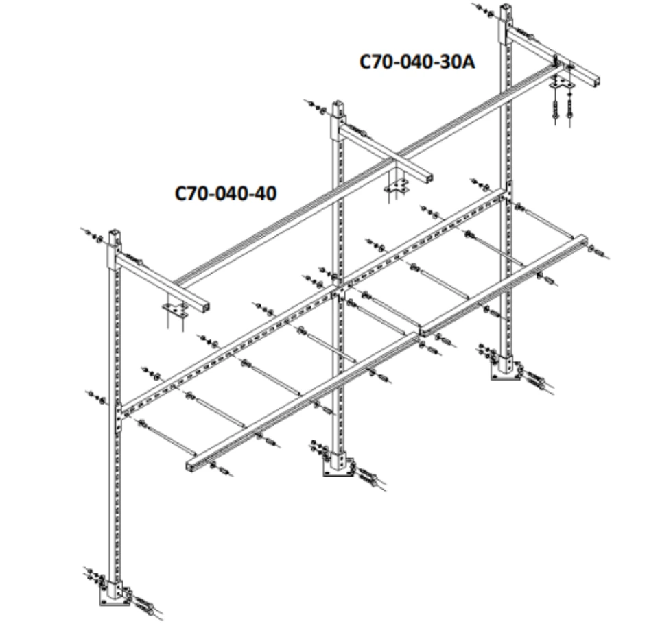 Rack de 4 cilindros 2+2 básico